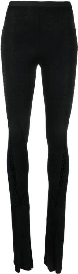 Rick Owens Lilies Legging met geperforeerd detail Zwart