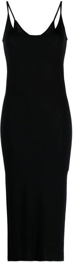 Rick Owens Lilies Mouwloze midi-jurk Zwart