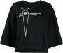Rick Owens X Champion T-shirt met geborduurd logo Zwart - Thumbnail 1