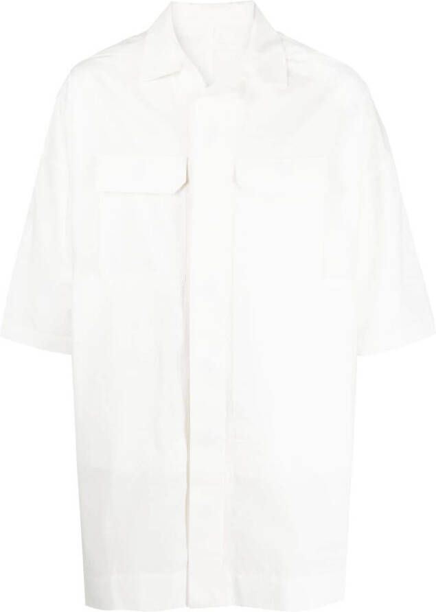 Rick Owens Overhemd met klepzakken Wit