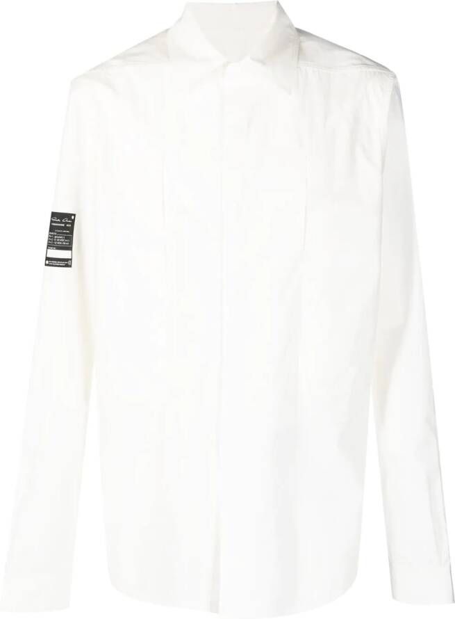 Rick Owens Overhemd met logoprint Wit