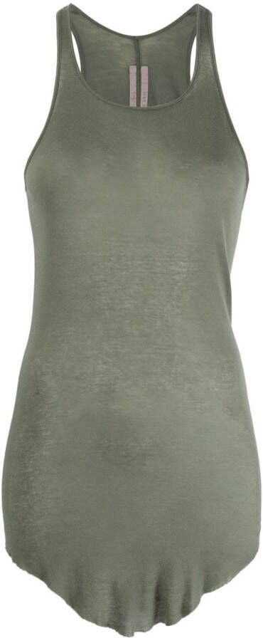 Rick Owens Ribgebreide tanktop Groen
