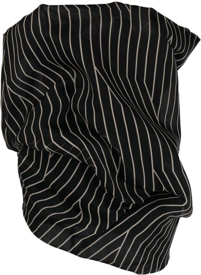 Rick Owens Asymmetrische blouse Zwart