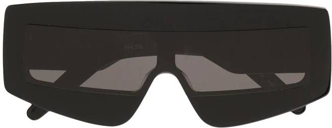 Rick Owens Shield zonnebril Zwart