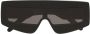 Rick Owens Shield zonnebril Zwart - Thumbnail 1