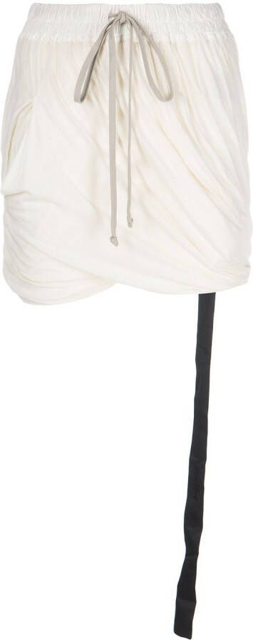 Rick Owens DRKSHDW Shorts met trekkoord Wit