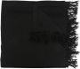 Rick Owens Sjaal met franje afwerking Zwart - Thumbnail 1
