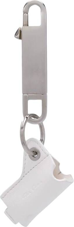 Rick Owens Sleutelhanger met buidel Wit