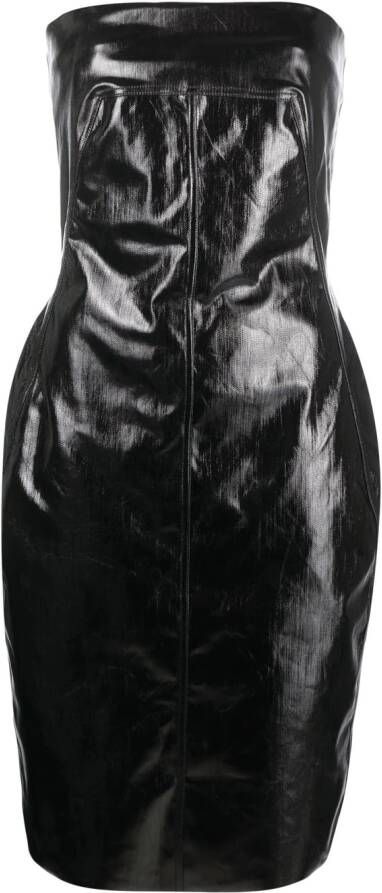 Rick Owens Strapless jurk Zwart