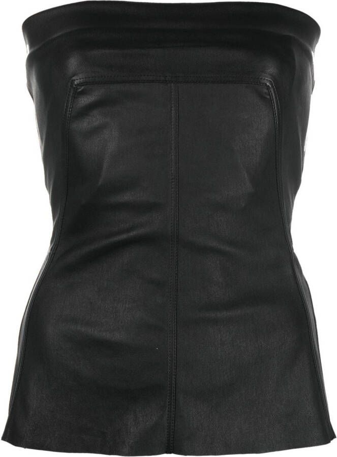 Rick Owens Strapless top Zwart