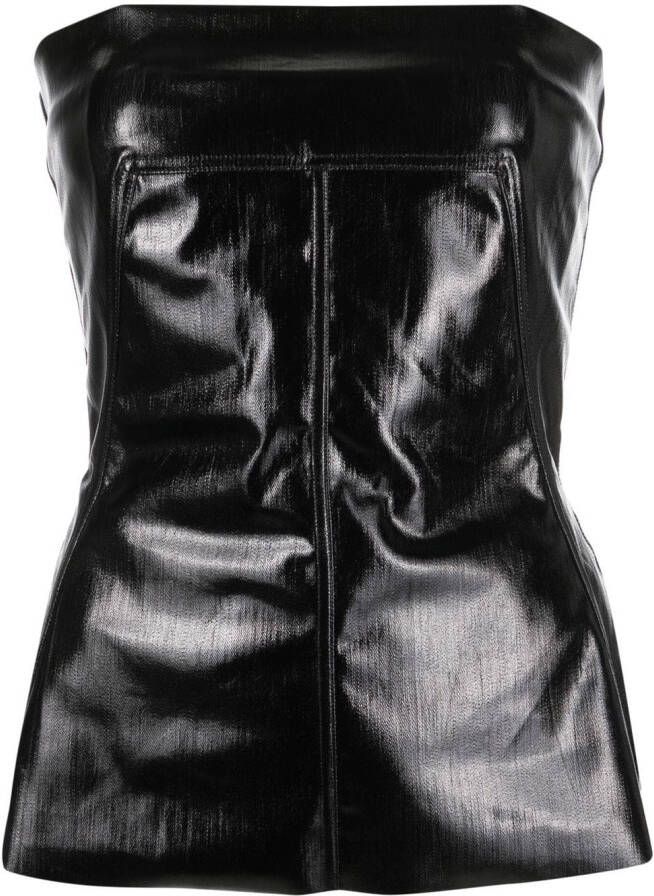 Rick Owens Strapless top Zwart