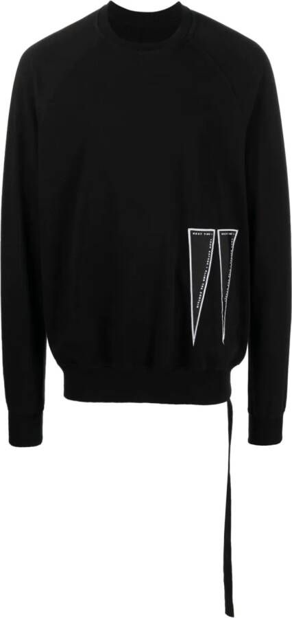 Rick Owens DRKSHDW Sweater met borduurwerk Zwart