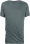 Rick Owens T-shirt met gesmockt detail Groen - Thumbnail 1