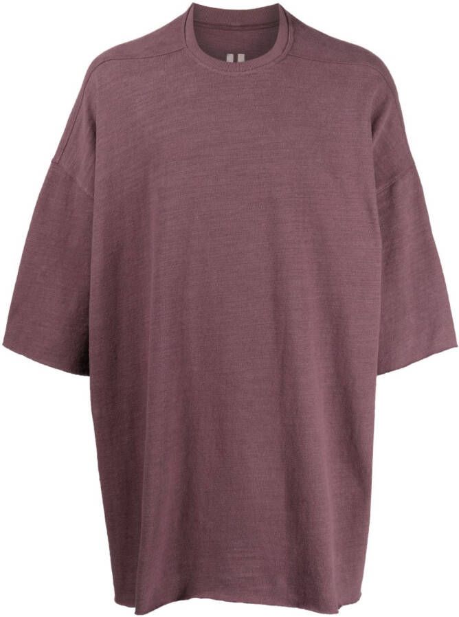 Rick Owens T-shirt met halflange mouwen Rood