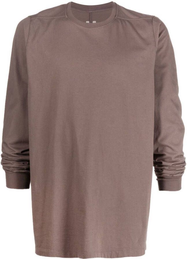 Rick Owens T-shirt met lange mouwen Bruin