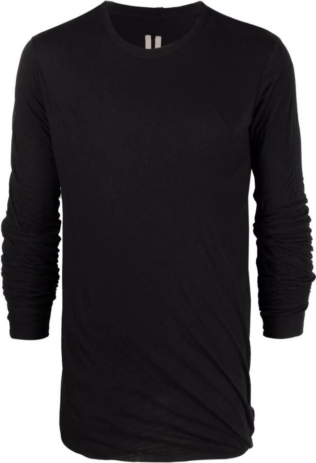 Rick Owens T-shirt met lange mouwen Zwart