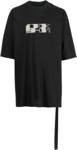 Rick Owens DRKSHDW T-shirt met logoprint Zwart