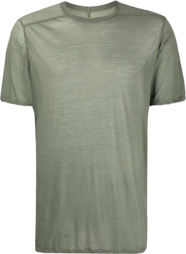 Rick Owens T-shirt van biologisch katoen Groen