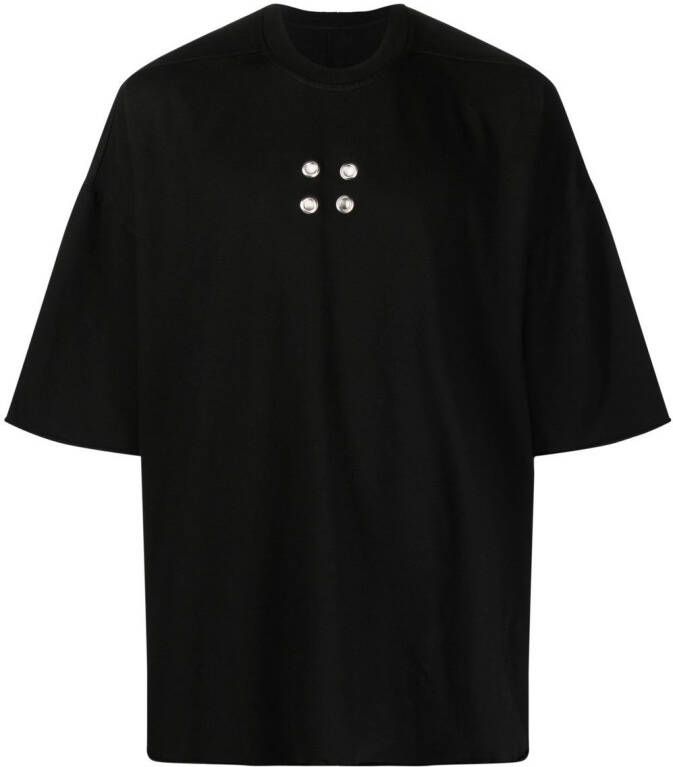 Rick Owens DRKSHDW T-shirt met ringlets Zwart