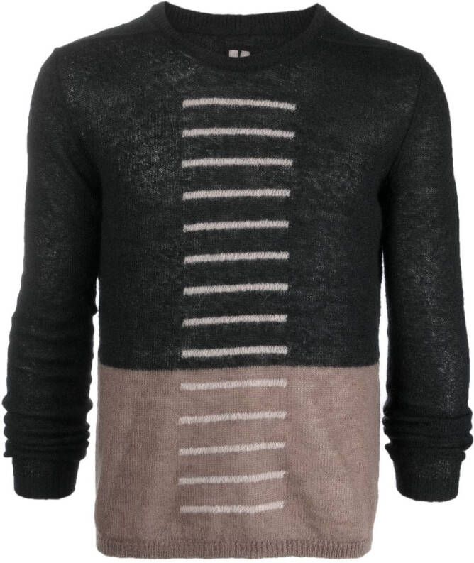 Rick Owens Trui met colourblocking Zwart