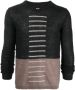 Rick Owens Trui met colourblocking Zwart - Thumbnail 1