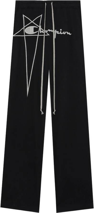 Rick Owens x Champion Dietrich katoenen broek Zwart
