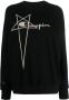 Rick Owens X Champion Sweater met geborduurd logo Zwart - Thumbnail 1
