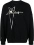 Rick Owens X Champion Sweater met geborduurd logo Zwart - Thumbnail 1