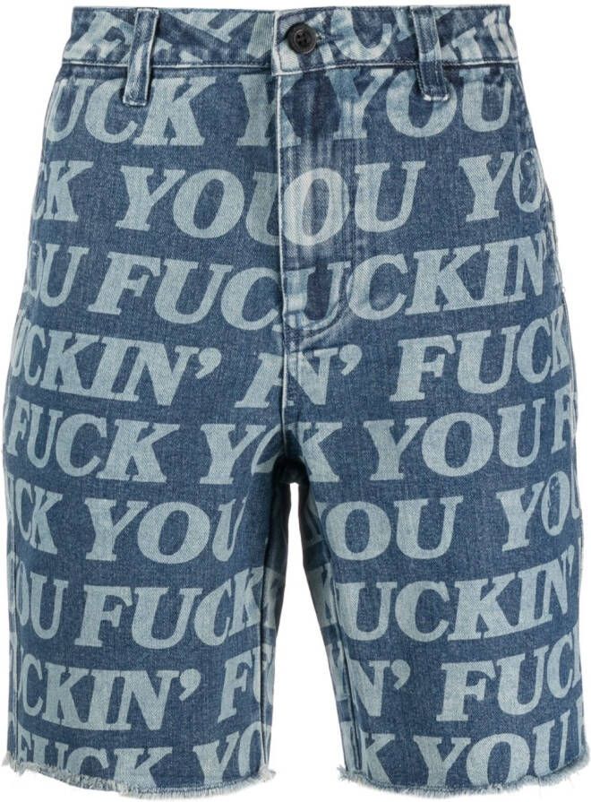 Ripndip Shorts met print Blauw