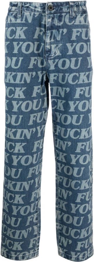 Ripndip Jeans met print Blauw