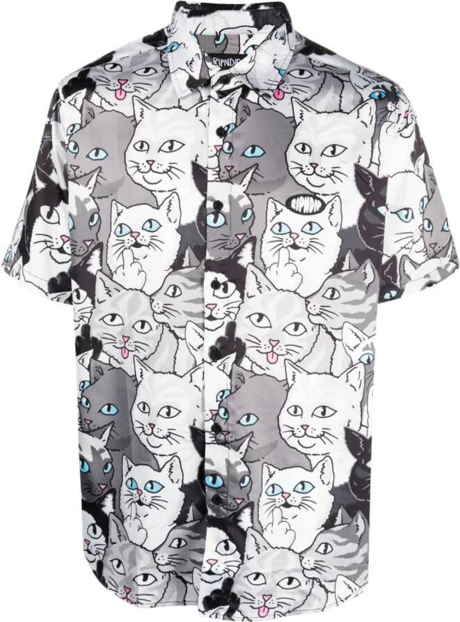 Ripndip Overhemd met print Zwart