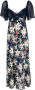 Rixo Midi-jurk met bloemenprint Blauw - Thumbnail 1