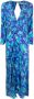 Rixo Maxi-jurk met bloemenprint Blauw - Thumbnail 1