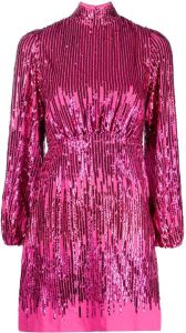 Rixo Lara sequin mini dress Roze