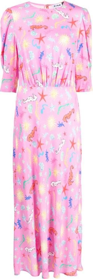 Rixo Maxi-jurk met print Roze