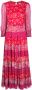 Rixo Midi-jurk met bloemenprint Rood - Thumbnail 1