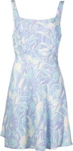 Rixo Mini-jurk met bloemenprint Blauw