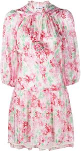 Rixo Mini-jurk met bloemenprint Roze
