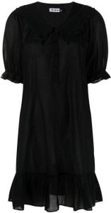 Rixo Nachthemd van katoen Zwart