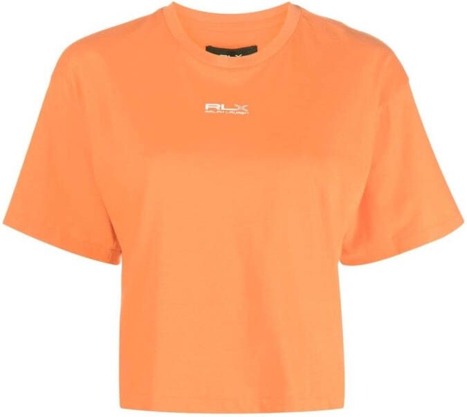 RLX Ralph Lauren Cropped T-shirt Oranje