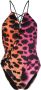 Roberto Cavalli Badpak met luipaardprint Roze - Thumbnail 1
