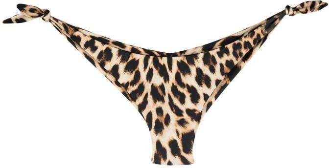 Roberto Cavalli Bikinibroekje met luipaardprint Beige