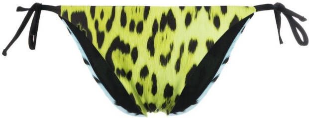 Roberto Cavalli Bikinislip met luipaardprint Geel