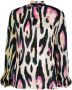 Roberto Cavalli Blouse met luipaardprint Beige - Thumbnail 1
