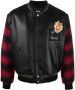 Roberto Cavalli Bomberjack met geruite mouwen Zwart - Thumbnail 1