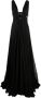 Roberto Cavalli Gedrapeerde jurk Zwart - Thumbnail 1