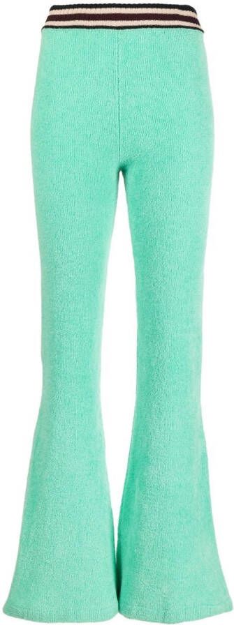 Roberto Cavalli Flared broek Groen