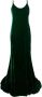 Roberto Cavalli Fluwelen jurk Groen - Thumbnail 1