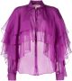 Roberto Cavalli Gelaagde blouse Paars - Thumbnail 1