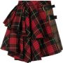 Roberto Cavalli Geruite plooirok Rood - Thumbnail 1
